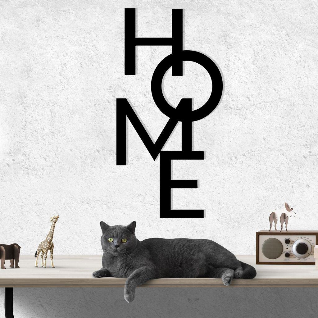 Wallity декорација за dzид Home 5, 34,5x68 см, 1,2 мм, црна