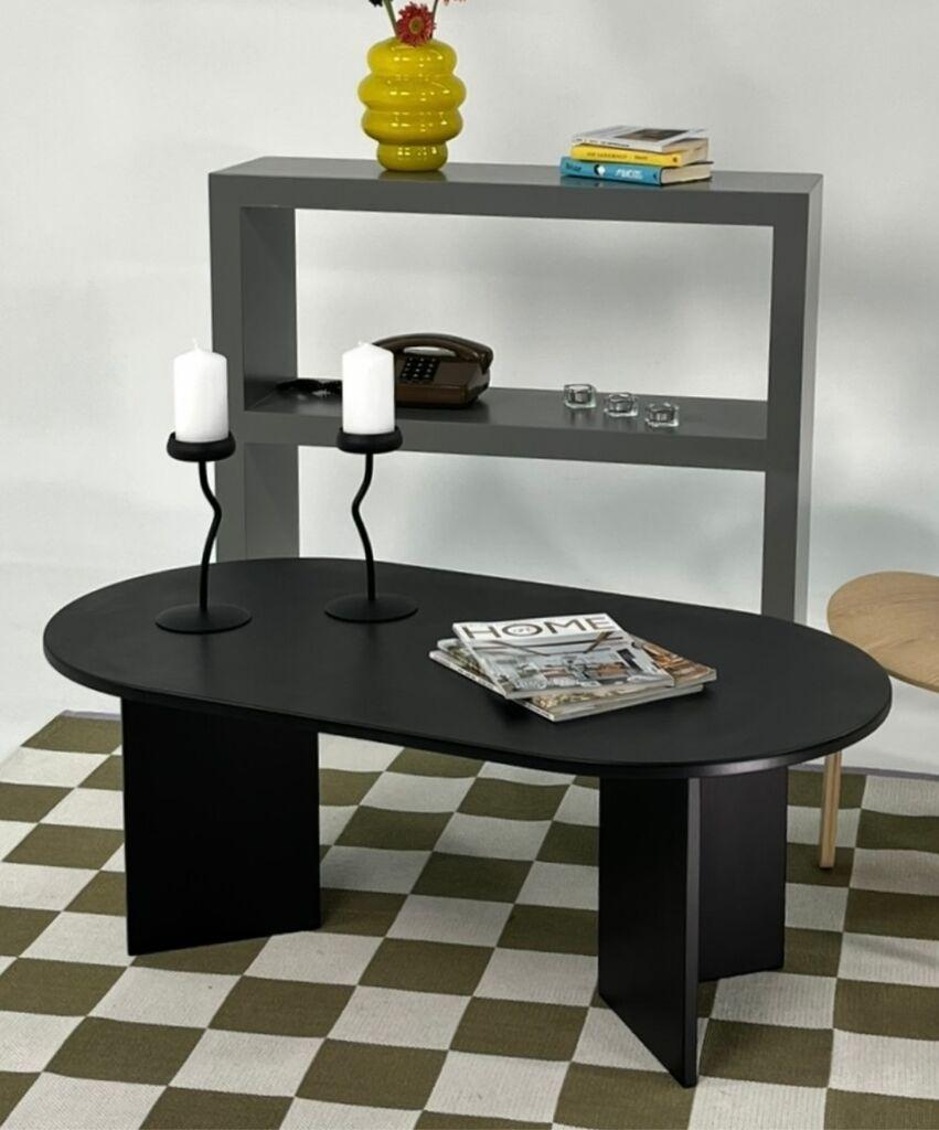 Маса Hanah Home Club Leo Голема, 110x42x60 см, црна