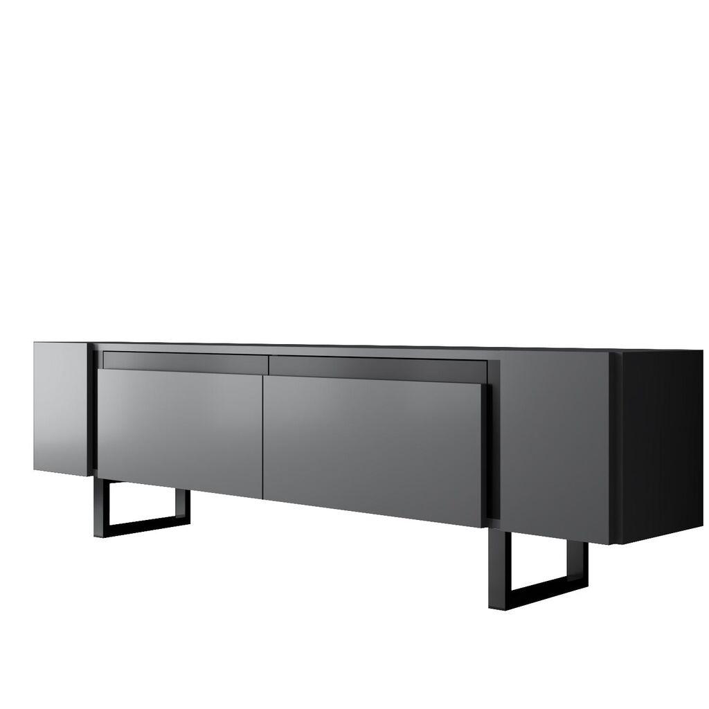 Hanah Home ТВ Комода Yildiz 180x50x30cm, Антрацит-Црна