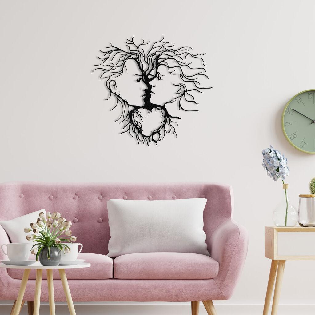 Wallity декорација за dzид Entrika, 70x64 см, црна