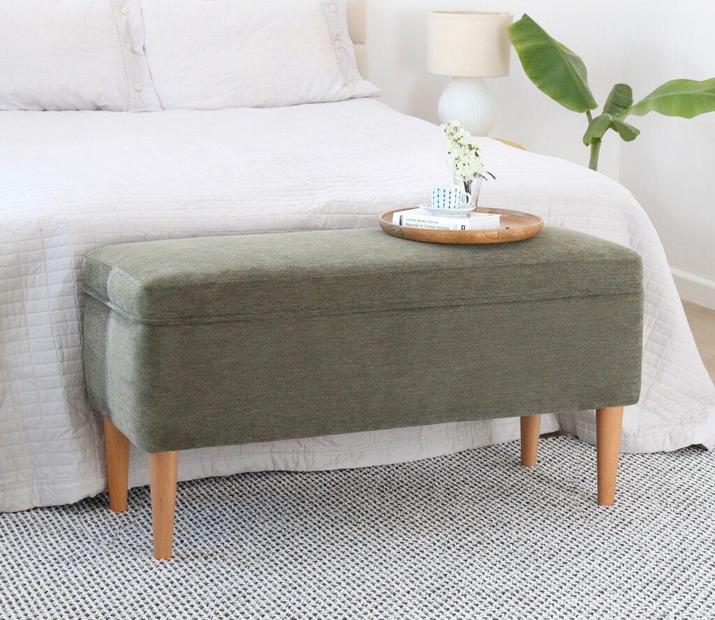 Atelier del Sofa Tabure Glend, 100x50x43cm, Зелена