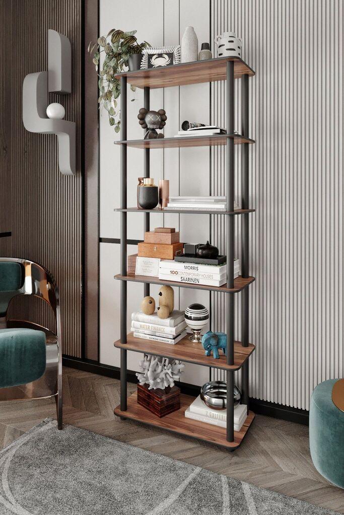Полица за книги Hanah Home 60x173x30 см, орев