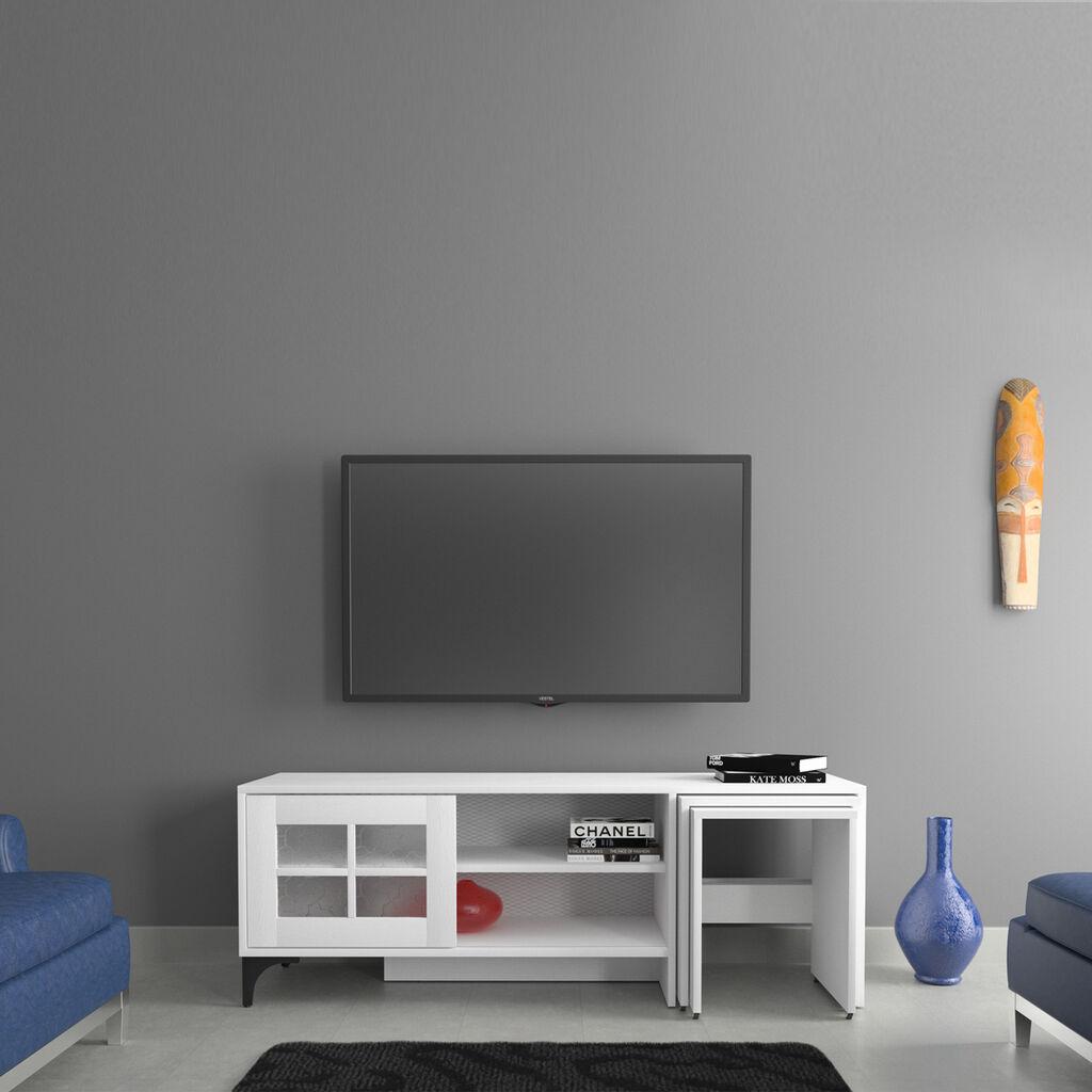 Држач за телевизор Hanah Home Revival, бел
