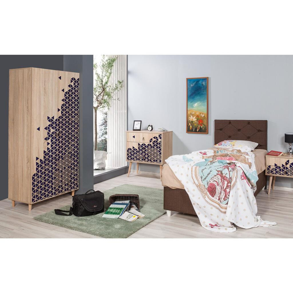 Гардеробер Hanah Home стил-123, 90x192x52 см, шарен