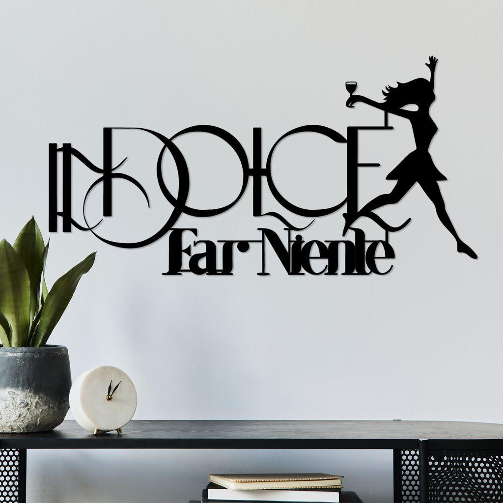 Wallity декорација за dzид Dolce far Niente 1, 60x31 см, црна