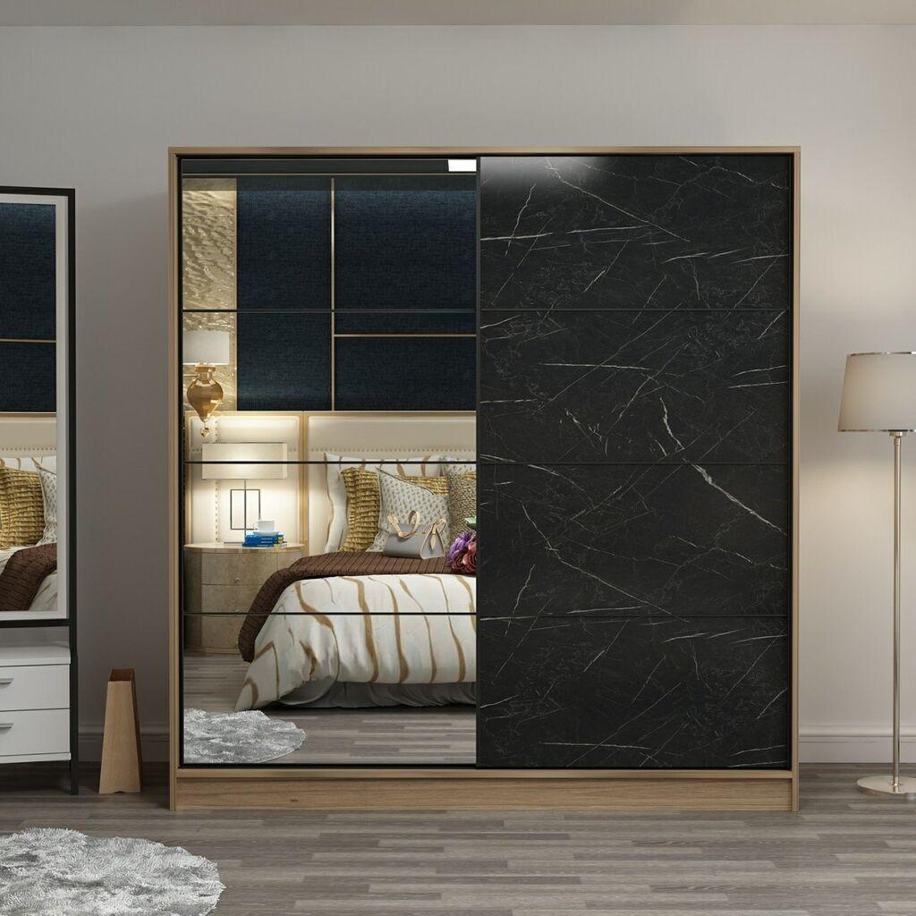 Гардеробер Hanah Home Kale-7168, 220x210x52 см, црна