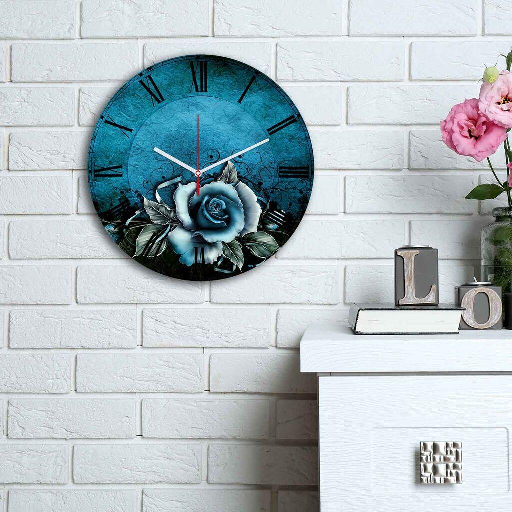 Wallity MDF dzиден часовник во боја 30 см