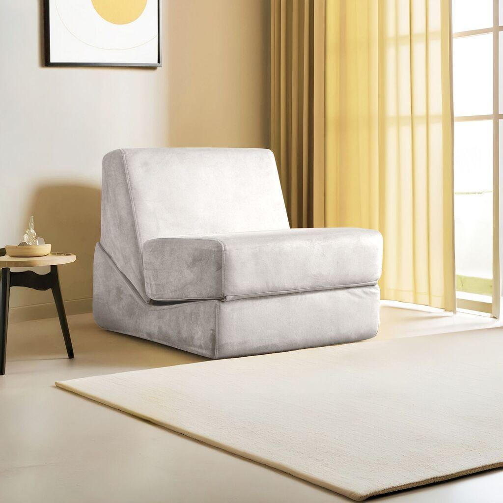 Atelier del Sofa Фотелја на расклопување Оригами, 70 x 100 x 70 см, Крем боја