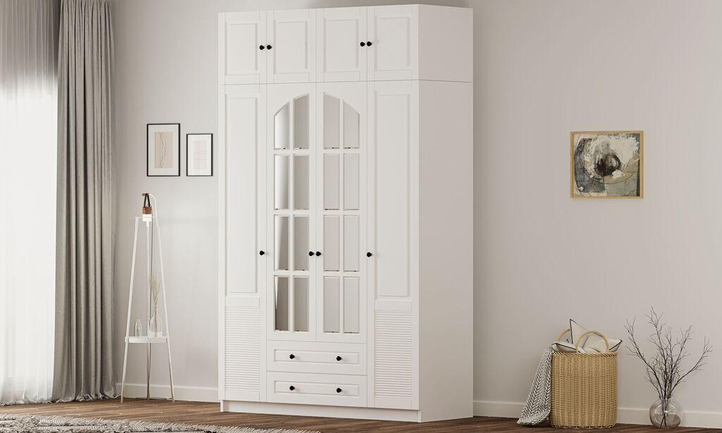 Гардеробер Hanah Home Rb-185-18, 140x240x52 см, бел