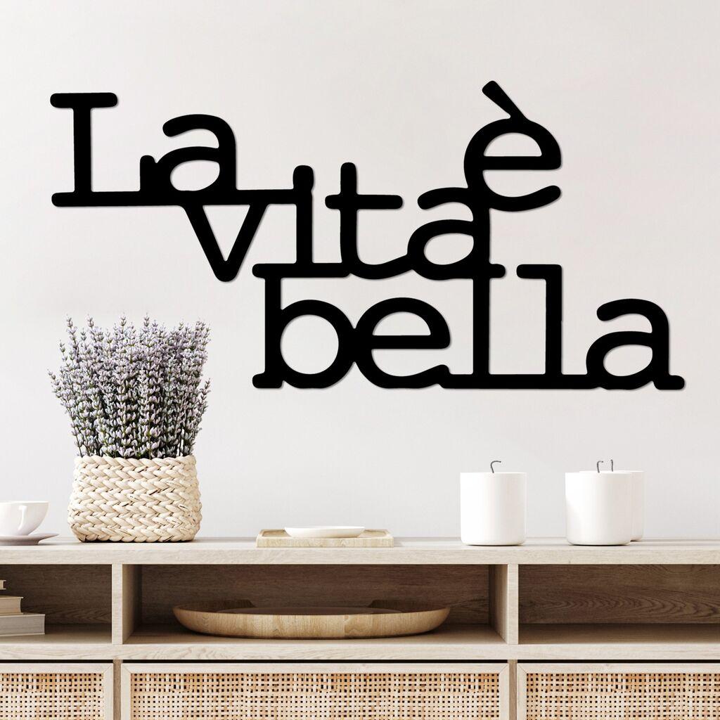 Wallity декорација за dzид Vita E Bella 1, 60x30 см, 1,5 мм, црна