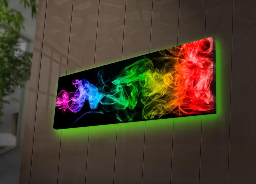 Слика „Волити" на платно со LED осветлување 30x90 см