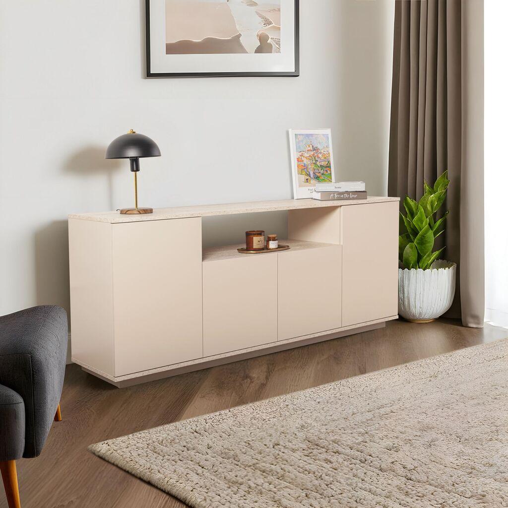 Конзолна маса Hanah Home Arista, 180x75x44.5 см, беж