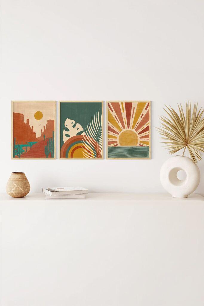 Слика Wallity 3Dartsoho13, 3 дела, 33 x 48 см