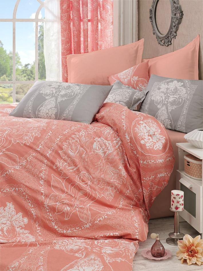 Комплет постелнина L'essentiel Maison Madame Lily, 160x220cm, портокалова