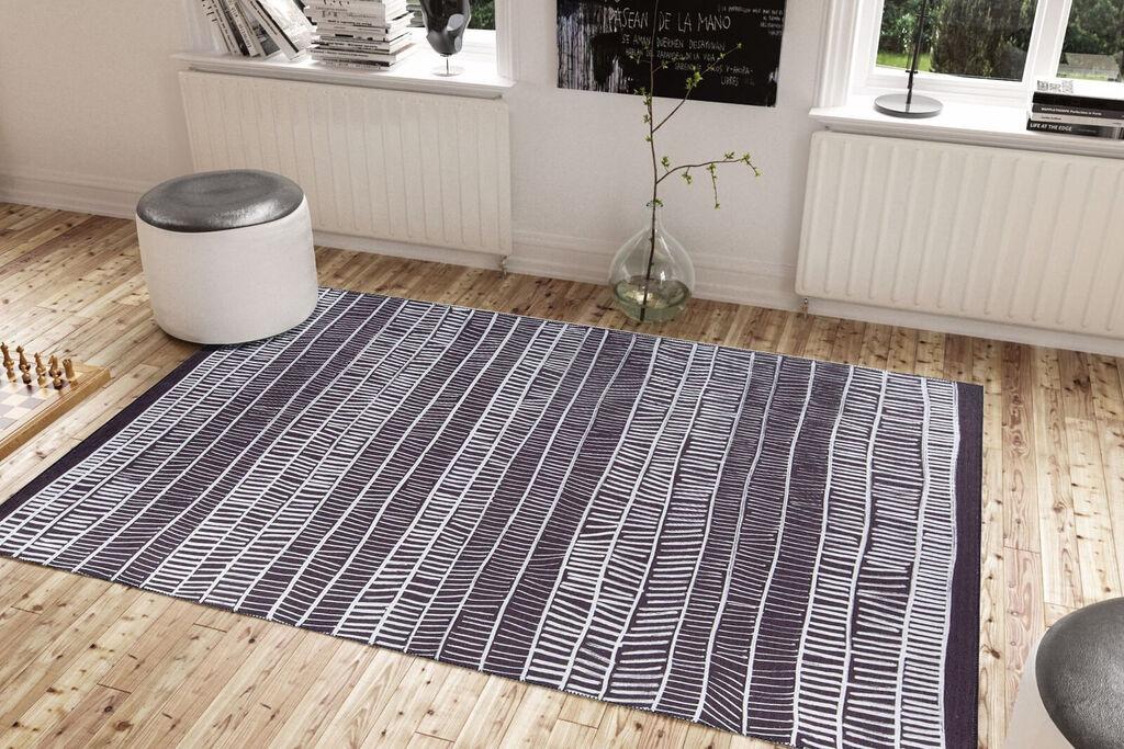 Conceptum Hypnose тепих Ada Gonul Chenille 296, 75x150cm, црна