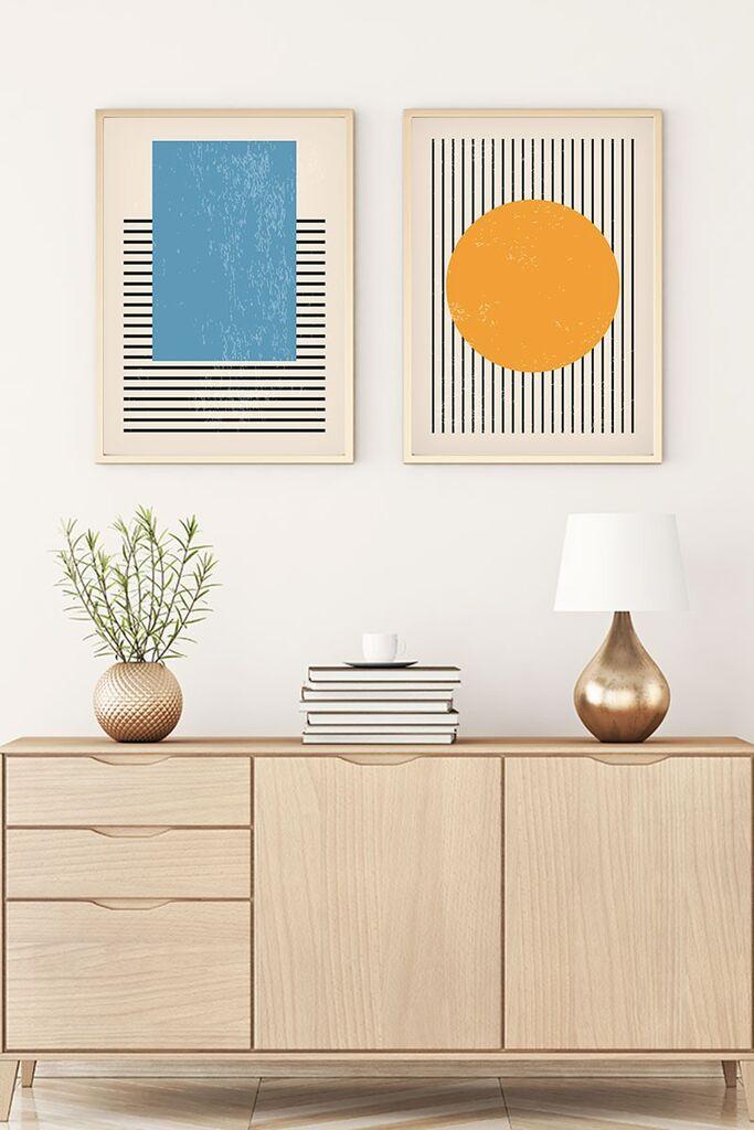 Слика во рамка Wallity Huhu1, 35x50 см, 2 дела