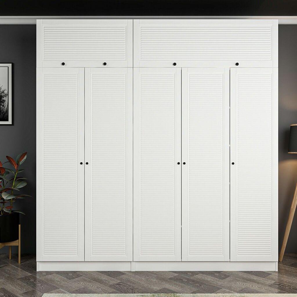 Гардеробер Hanah Home Kale-8402, 225x190x52 см, бела