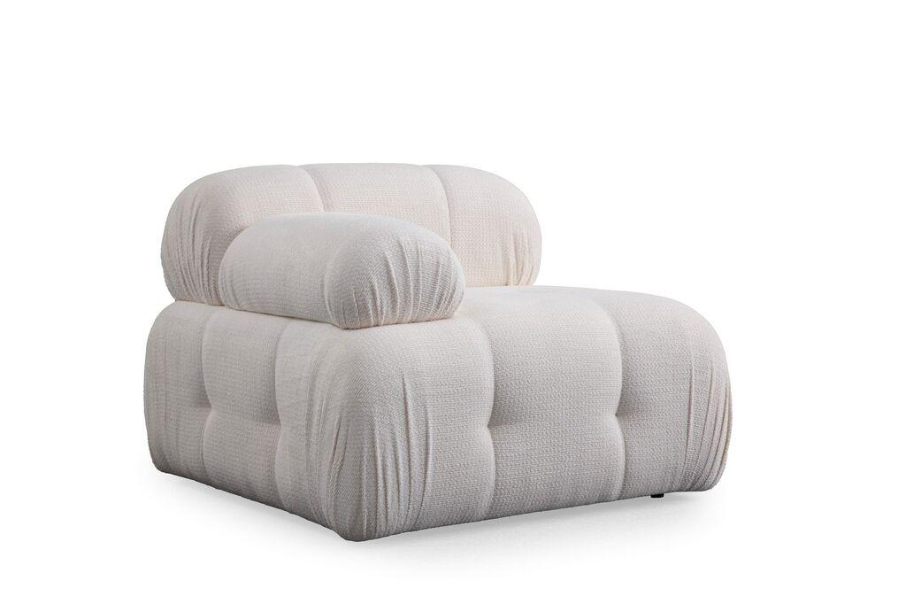 Фотелја Atelier del Sofa Petite L1, 95 x 95 x 75 см, бела