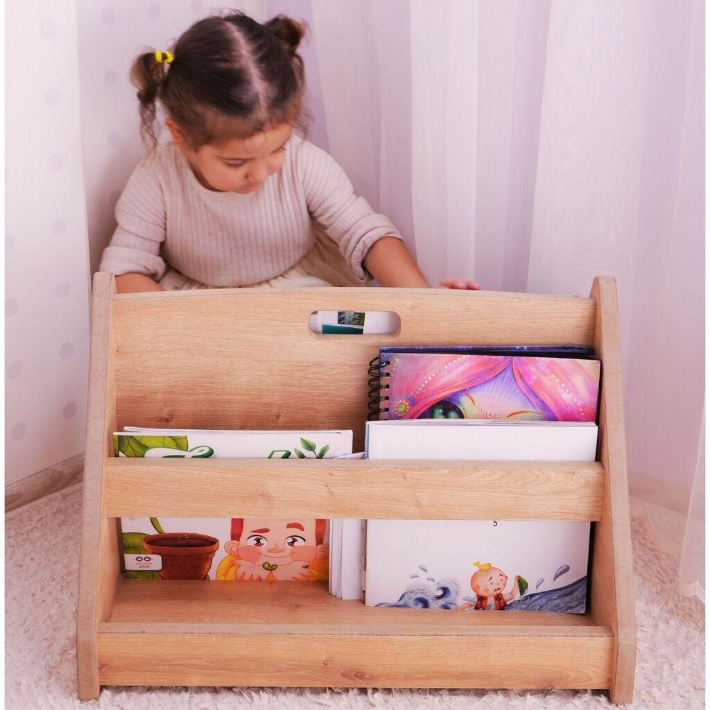 Полица за книги Hanah Home Kucuk Bilge, 50x33x37 см, кафеава