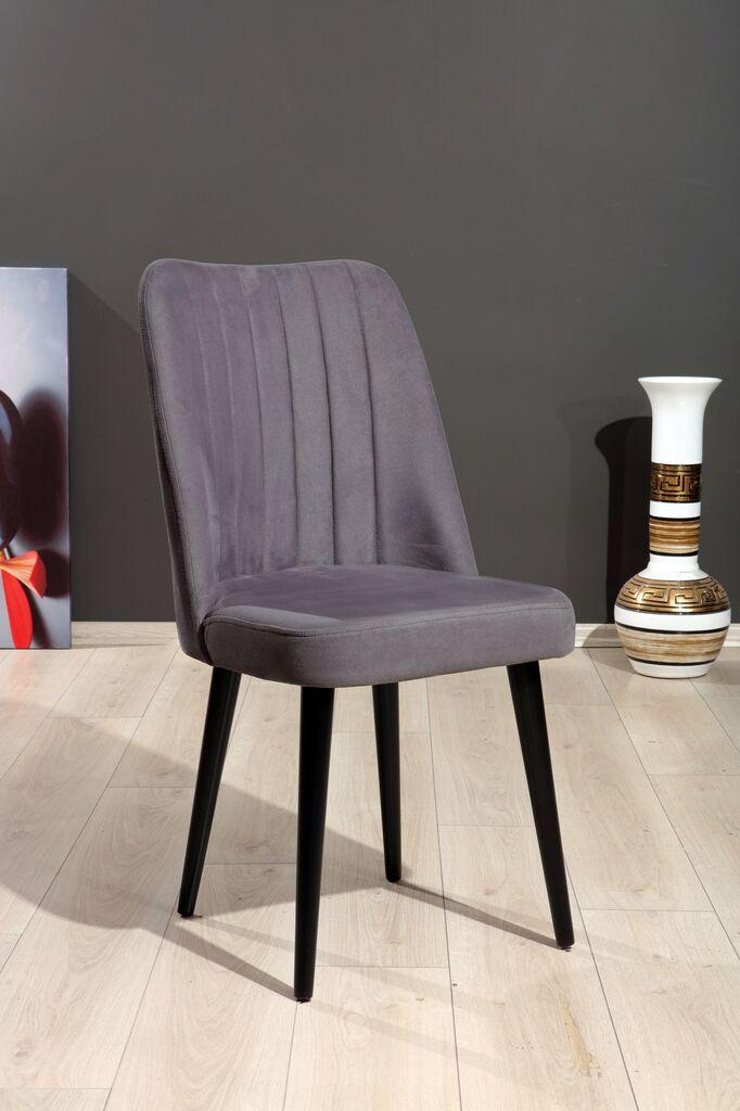Комплет столчиња Hanah Home Vega, 46x92x45 см, 4 парчиња, темно сива боја