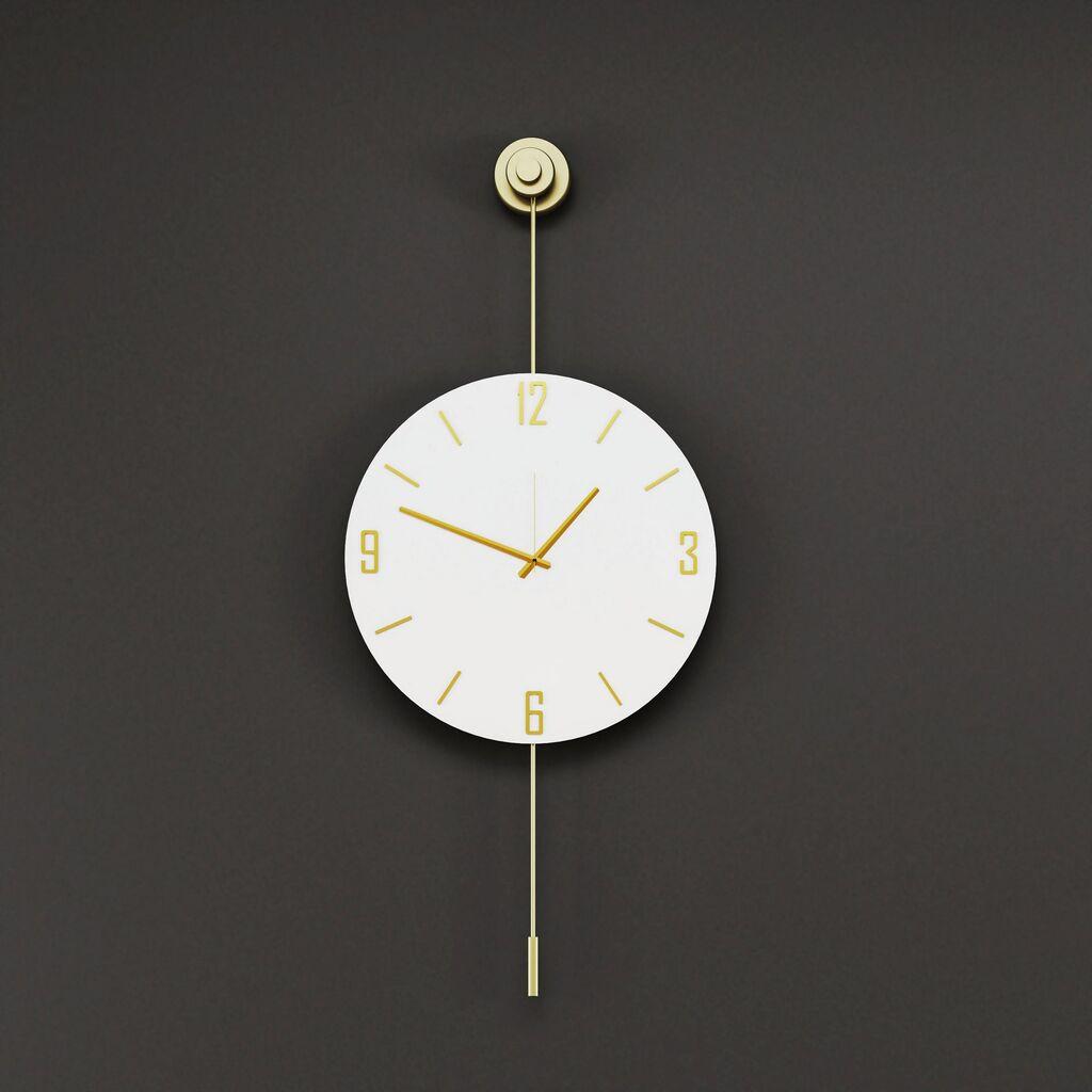Wallity dzиден часовник Mcclock-00115, 37x80x7 см, златна боја