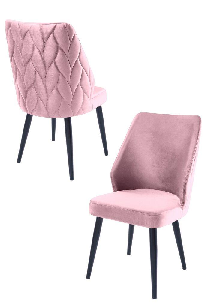 Комплет столчиња Hanah Home Poufy, 48x90x43 см, 2 парчиња, виолетова