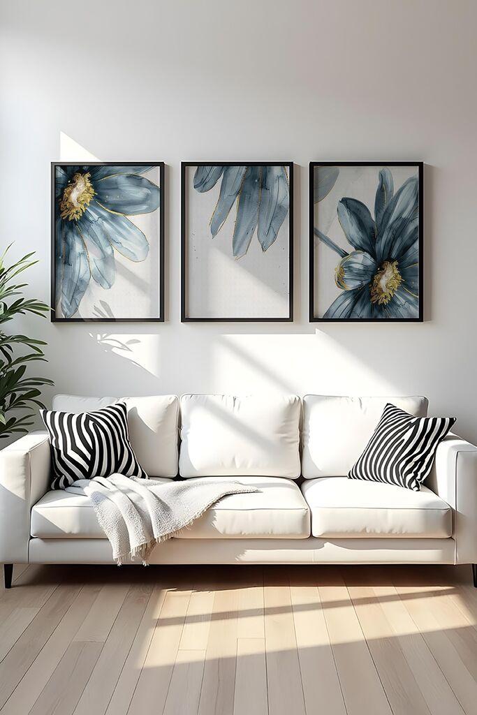 Слика во рамка Wallity Huhu473S, 50x70 см, 3 дела