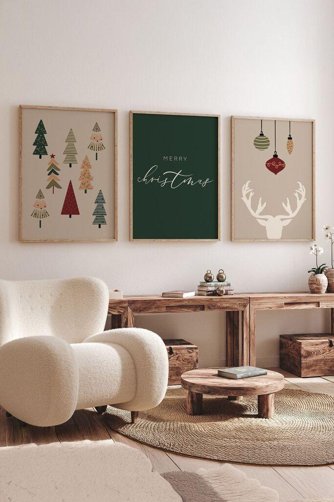 Врамена слика Wallity Nwyearmdl7, 33x48 см, 3 дела