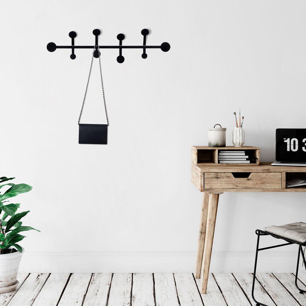 Закачалка за dzид Wallity, 70x22 см, црна