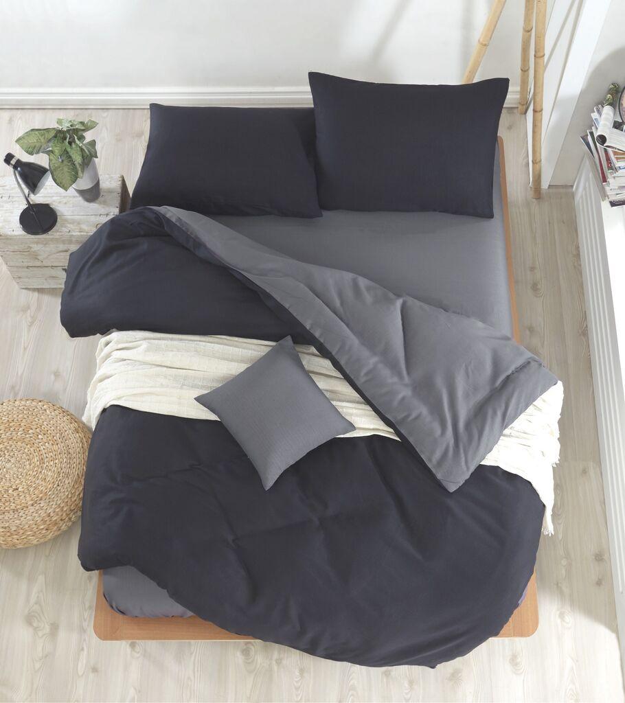 Комплет постелнина L'essentiel Maison Mix, 220x240 cm, црно-темно сиво