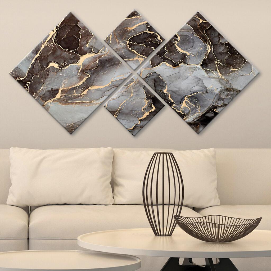Слика Wallity 4MDF1931783480, 60x115 см, 4 дела