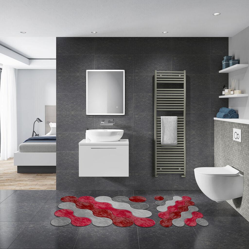 L'essentiel Maison Сет од 2 килими, црвено сиво