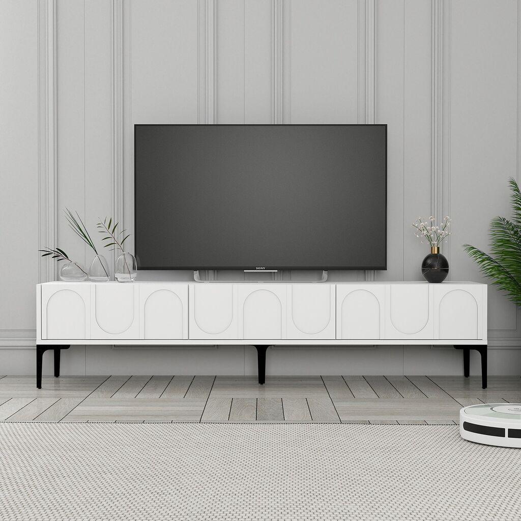 ТВ кабинет Hanah Home Lyon 42, 180x42x35 см, бел