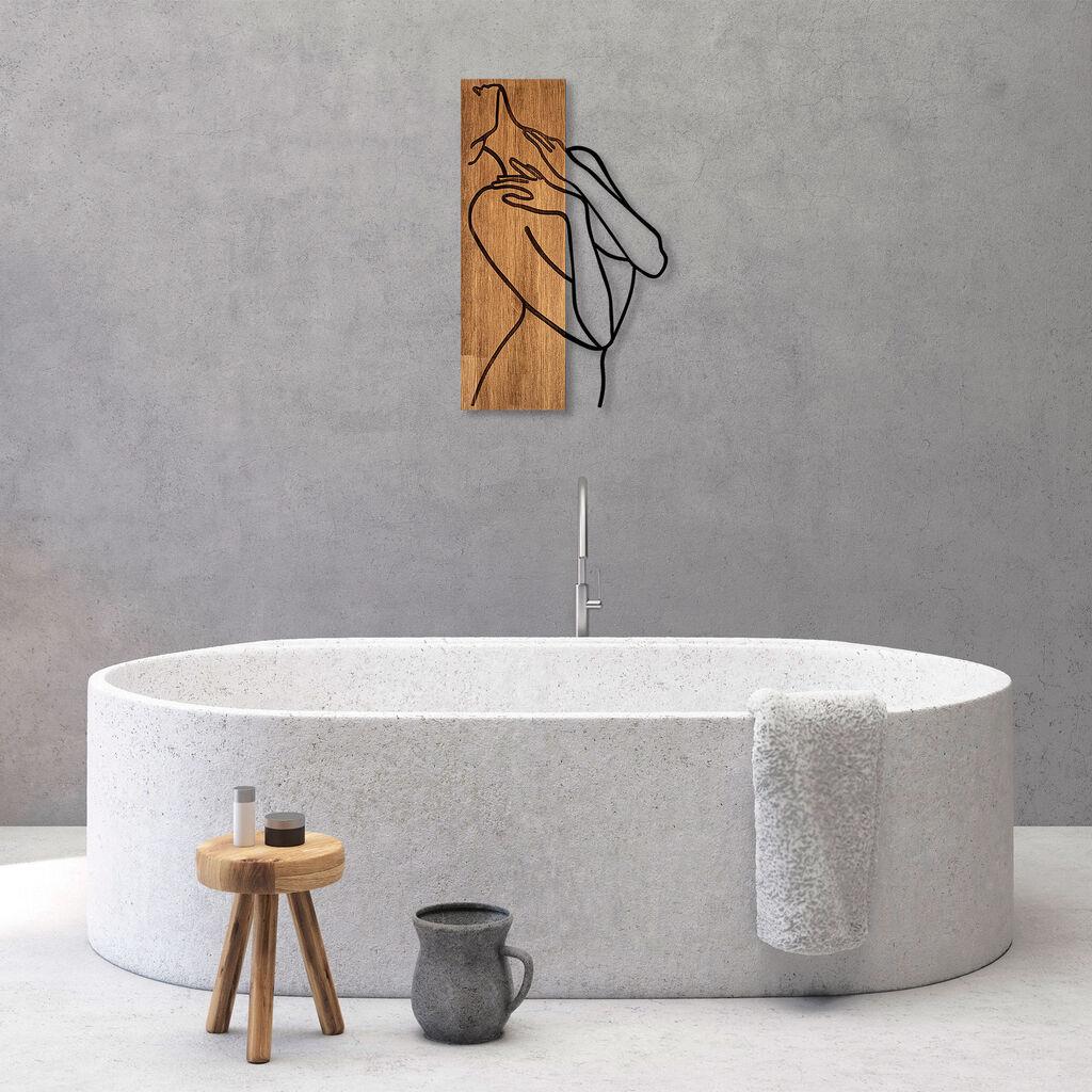 Wallity декорација за dzид MA-297, 36x58 см, кафеава боја