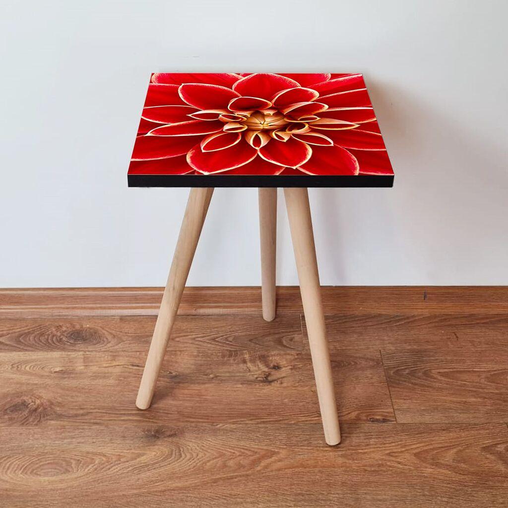 Маса Hanah Home Club Shp361, 35x42x35 см, црвена