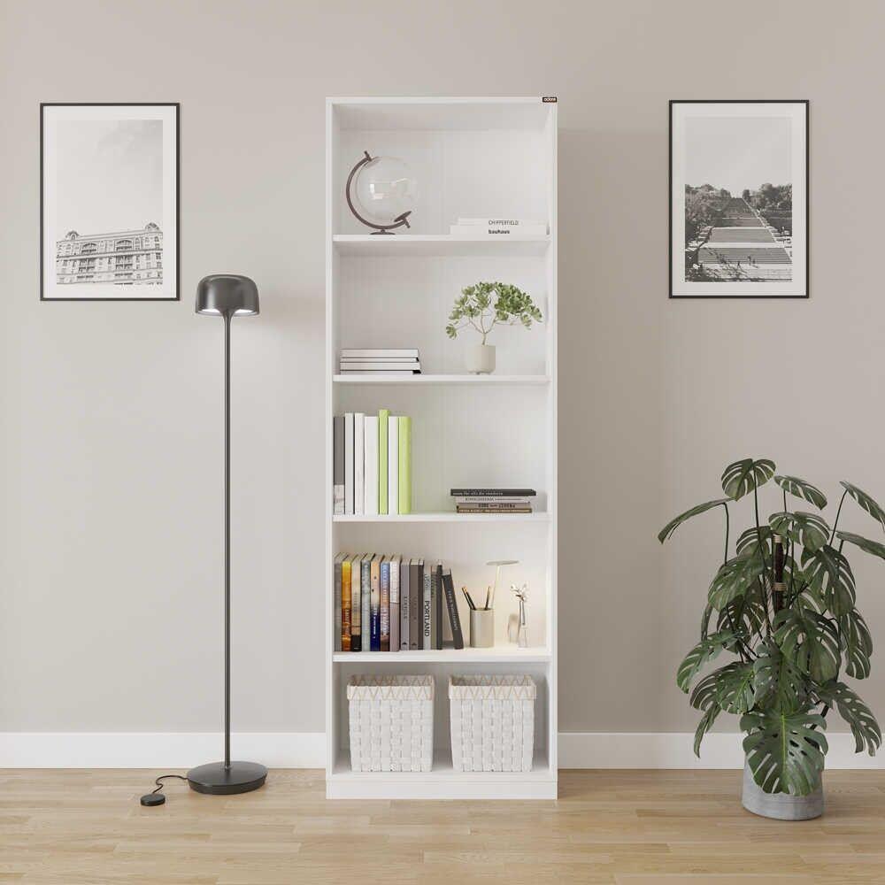 Полица за книги Hanah Home Ktp-350-Bb-1, 64x182x26 см, бела