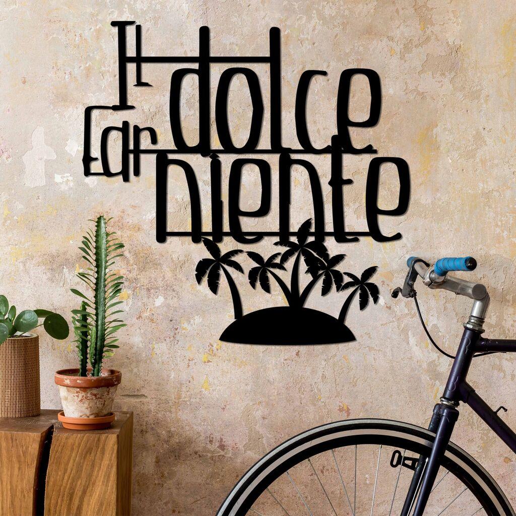 Wallity декорација за dzид Dolce Far Niente 4, 56 x 56 см, црна