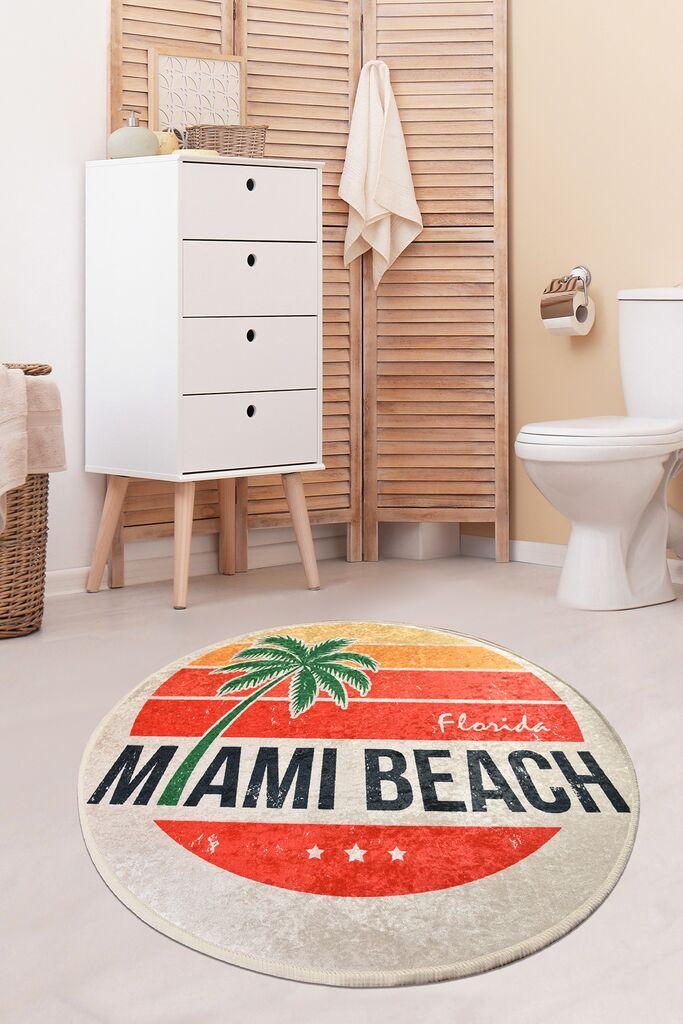 Простирка за бања L'essentiel Maison Miami Beach, 100cm, портокалова