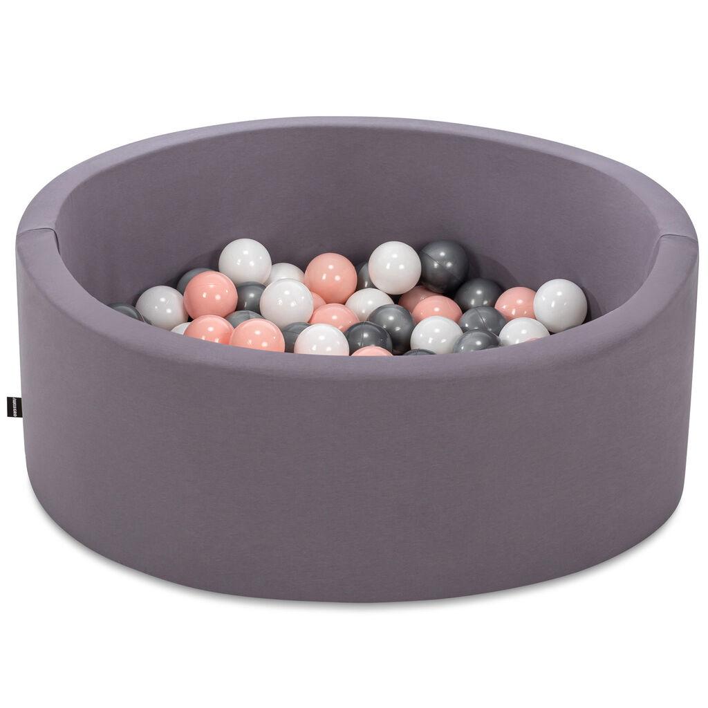 Базен со топчиња Aberto Design, Bubble Pops v12, 85x85x30 см, сив