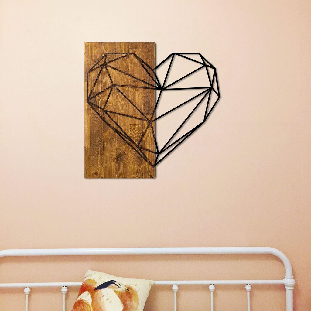 Wallity Декоративна слика, 58x58 cm, црна
