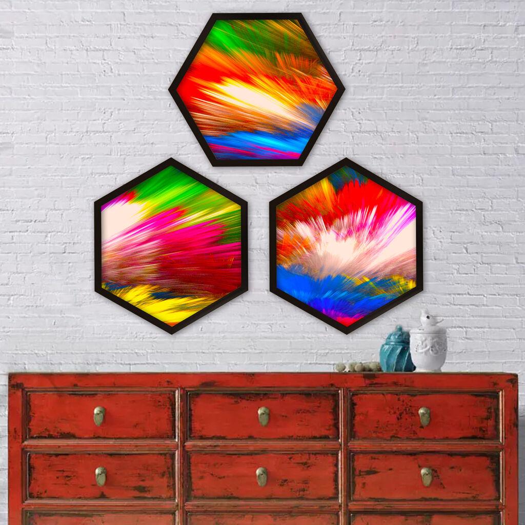 Wallity врамена слика 6GEN123917, 35x35 см, 3 дела