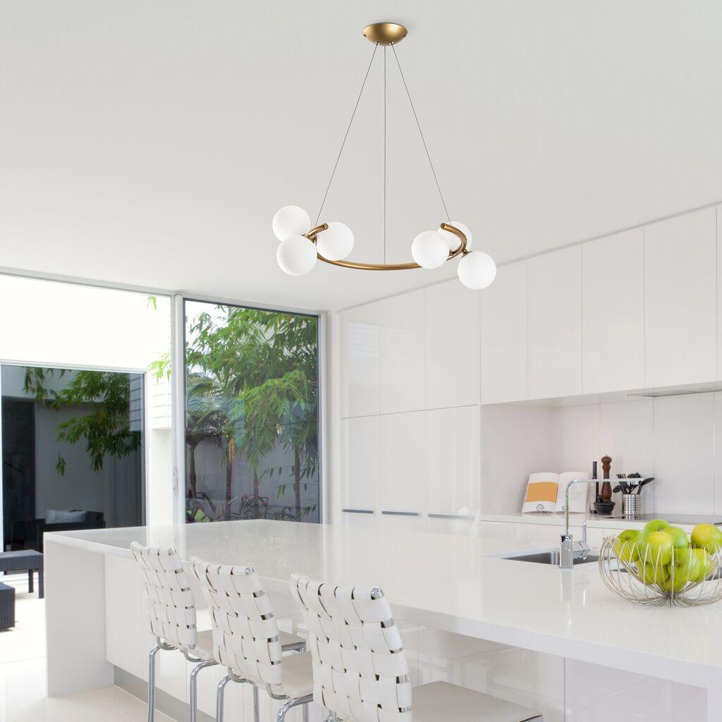 Opviq Luster Luminar-14146, 55x50x115cm, IP20, златно-бели бои