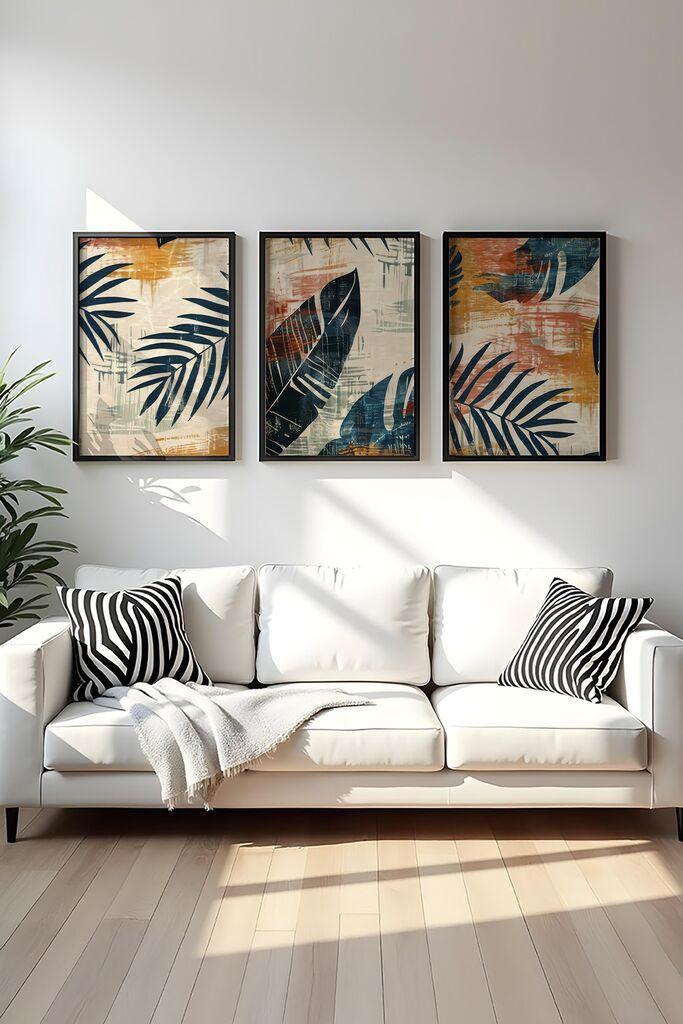 Декоративна слика Wallity Huhu468S, 50x70 см, 3 дела