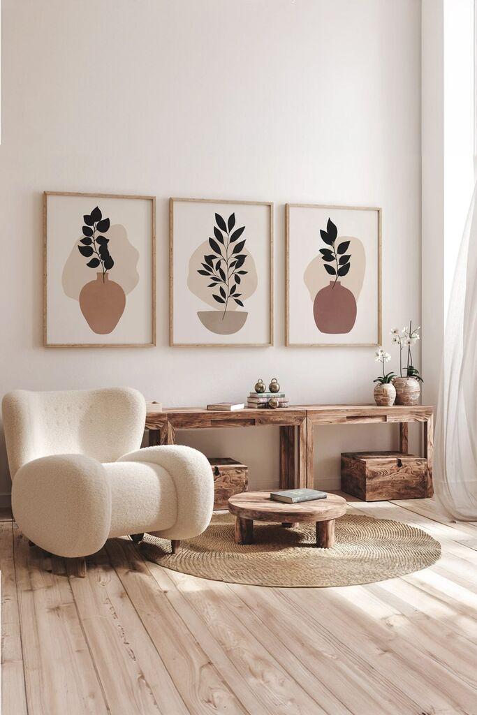 Слика Wallity 3Dartsoho53, 3 дела, 33 x 48 см