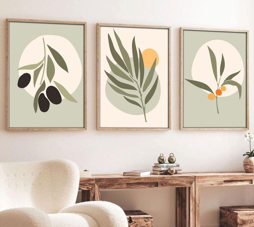 Wallity Декоративна слика, 3 парчиња, 50x70 cm