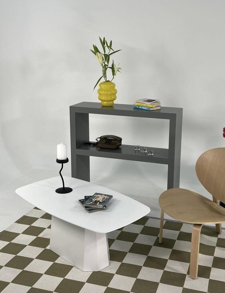 Маса Hanah Home Club Lilyum Large, 100x42x54 см, бела