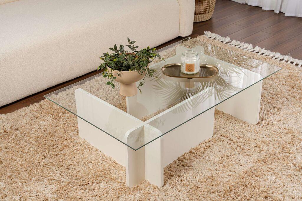 Маса Hanah Home Club Flavio, 105x30x65 см, бела