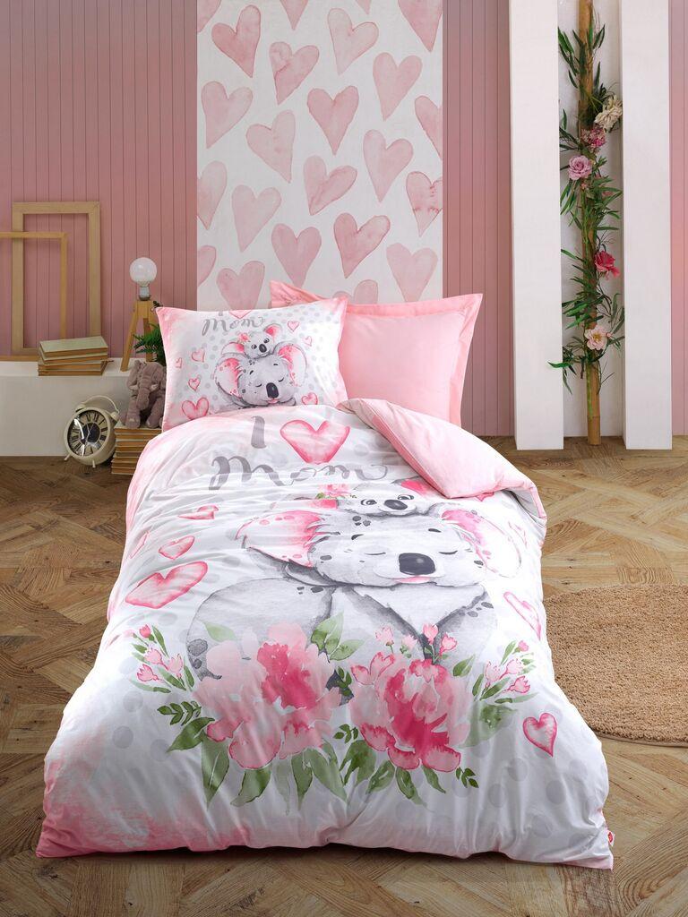 Комплет детска постелнина L'essentiel Maison за единечни коали, 160x220 см, розова