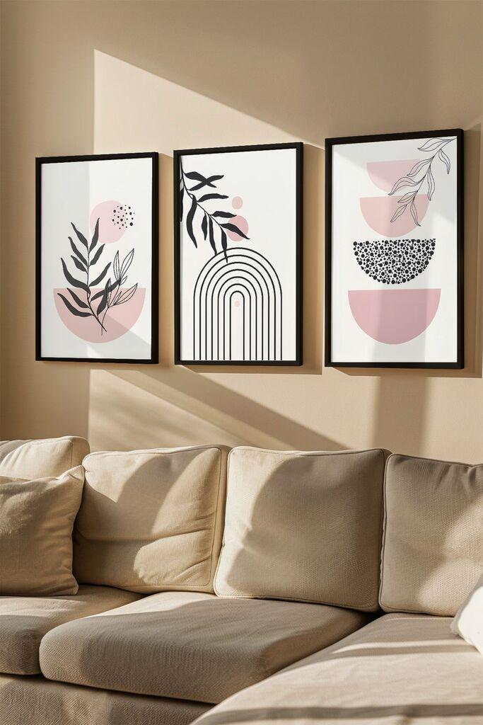 Слика во рамка Wallity Artvmodel2, 33x48 см, 3 дела