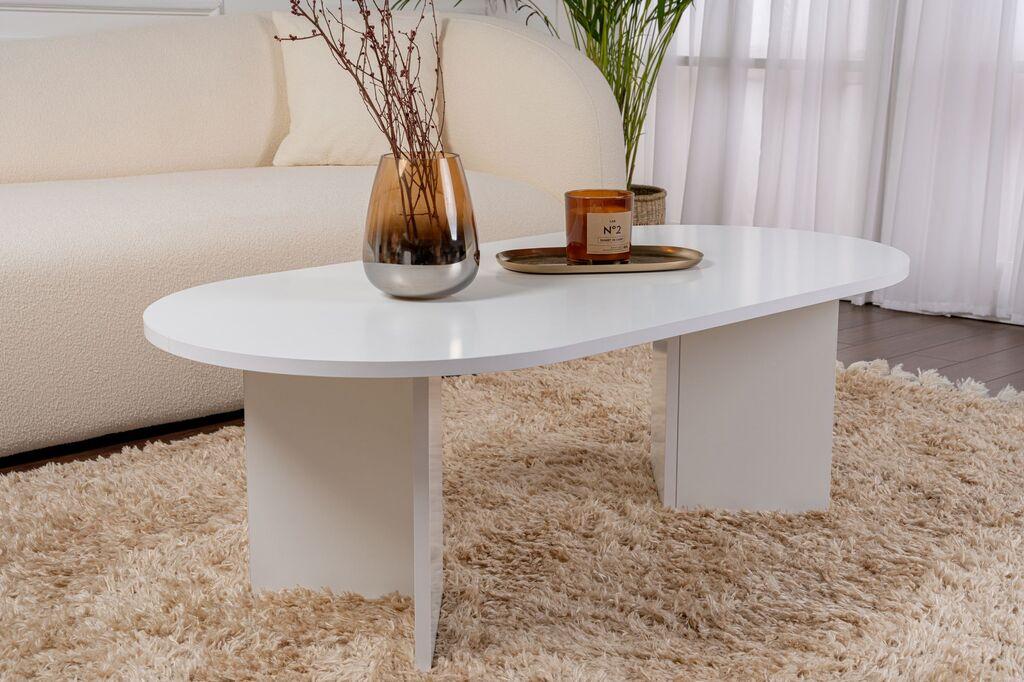 Маса Hanah Home Club со големина Sable, 119x60x40 см, бела